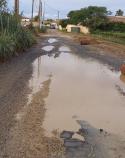 Espondeilhan, chemin du petrole pluvial apres pluie